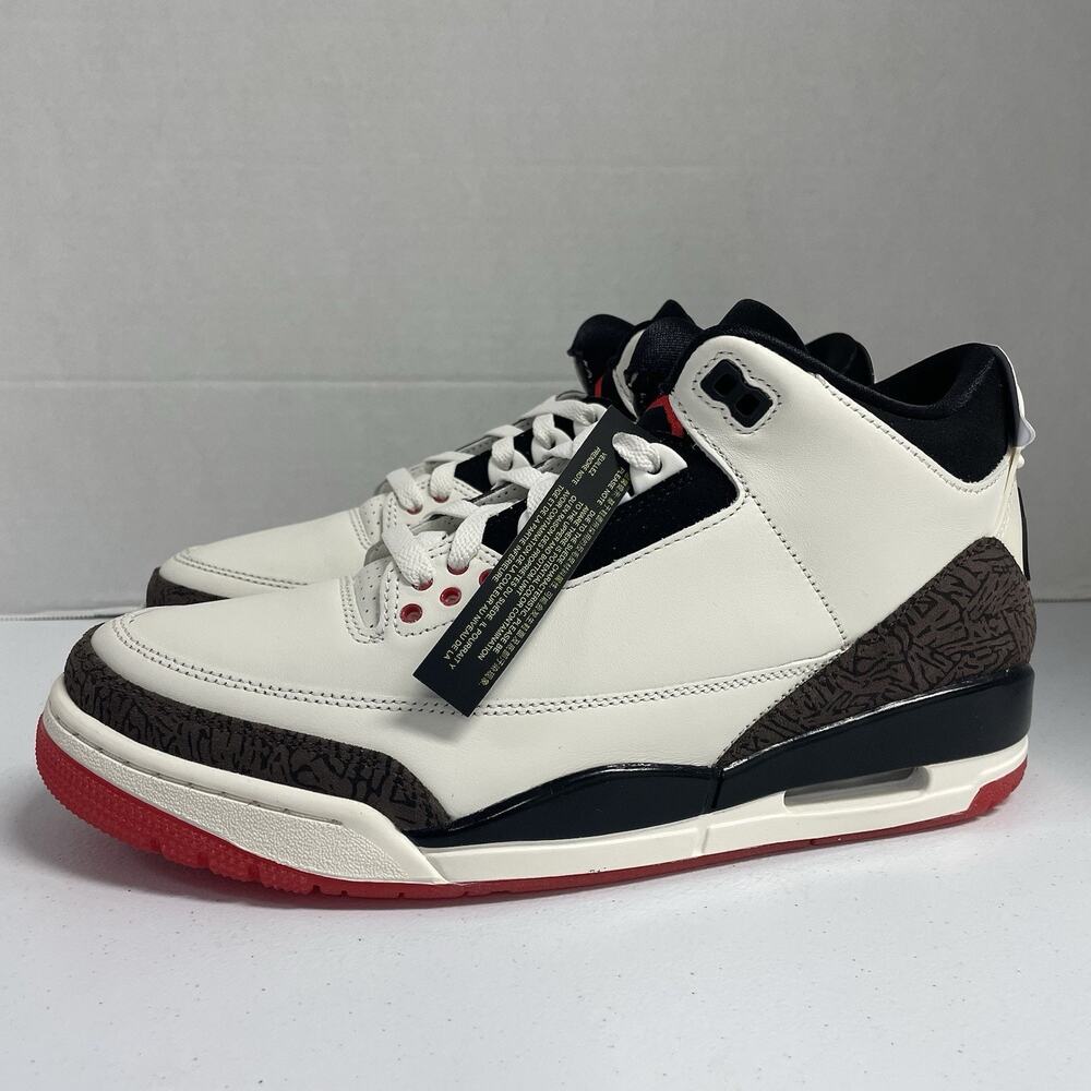 Air Jordan 3 Retro World’s Best Dad IF4396 103 Size 10.5 Men Father's Day White